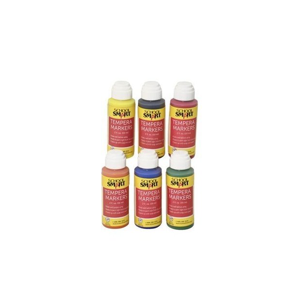 School Smart PAINT TEMPERA  DAUBER PRIMARY 6 PK 2960